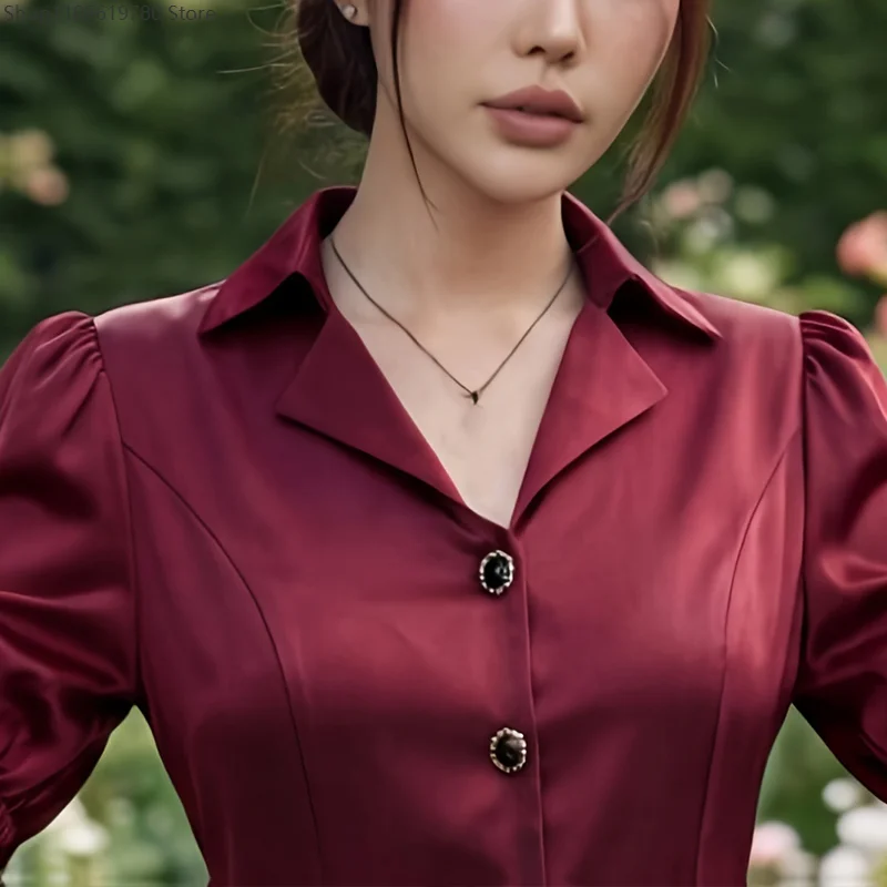 Women Vintage Elegant Lolita Shirts Victorian Gothic Flare Sleeve Blouses Y2k Aesthetic Casual Retro Tops  Halloween Cosplay