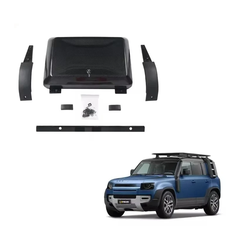 

Внешние аксессуары для автомобиля, боковой ящик для инструментов из сухого углеродного волокна, ящик для хранения багажа для Land Rover Defender 90 110 130, боковой ящик для багажа