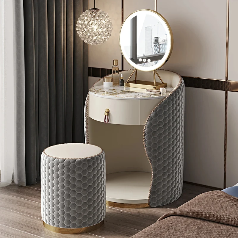 Design Nordic Dressing Table Narrow Affordable Mirror Drawers Dressing Table Makeup Women Coiffeuse De Chambre Bedroom Furniture