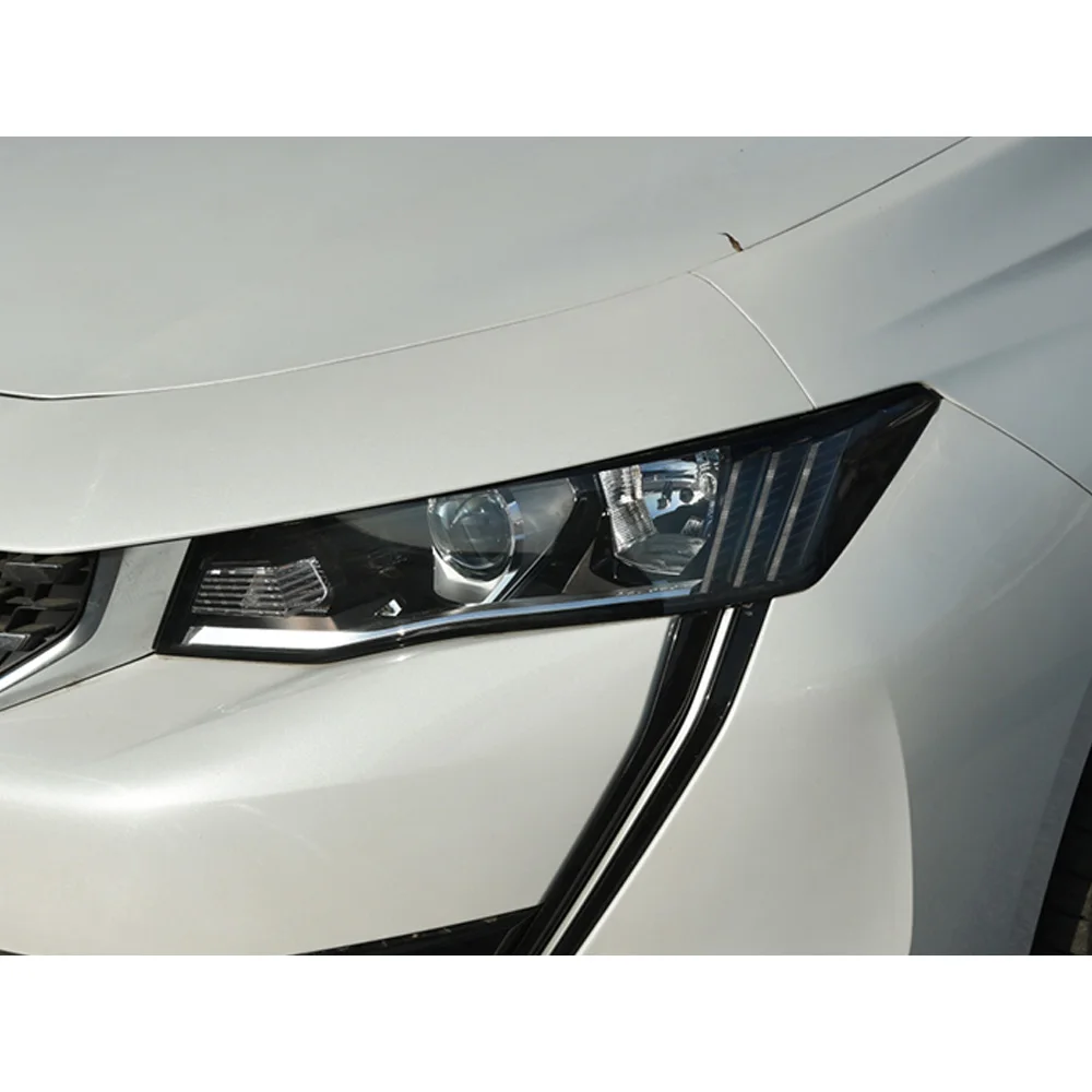 For Peugeot 508 2019-2022 Front Headlight Cover Transparent Lamp Shade Headlamp Shell Lens Plexiglass Replace Original Lampshade 6