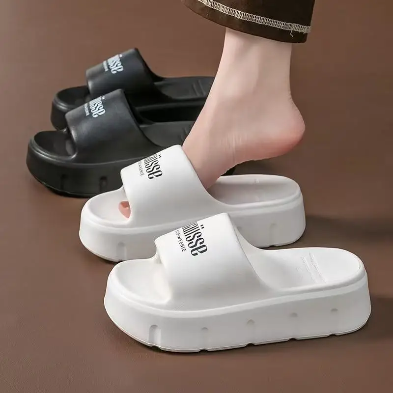 Fashion Summer Eva Slippers Summer Women Thick Soles Non-slip Home Indoor Outdoor Couple Slippers Bath Flip Flop