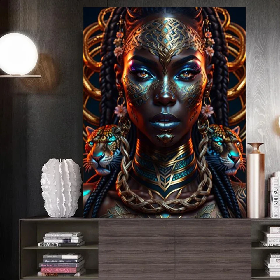 5d DIY Mexican Art Full Round Square Diamond Painting Egypt African Goddess Home Decor Diamond Mosaic Cross Stitch Handicrafts