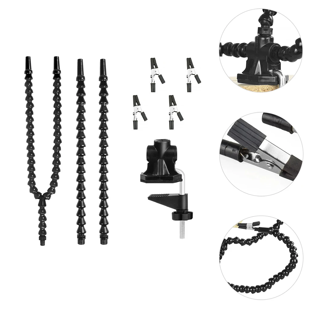 

1 set Soldering Helping Hand Stand Welding Tool 4 Flexible Arms Station Support for PCB Soldering Craft Hobby Projects Strong