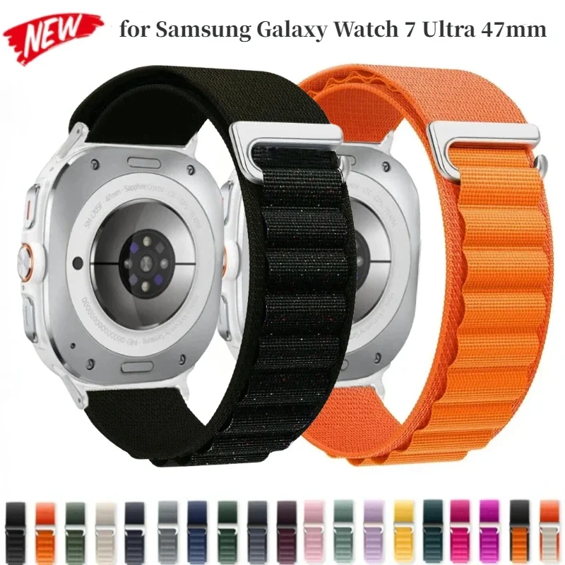 

Ремешок Alpine Loop для Samsung Galaxy Watch 7 Ultra, 47 мм, спортивный браслет, нейлоновый ремешок для часов для Samsung Galaxy Ultra, аксессуары