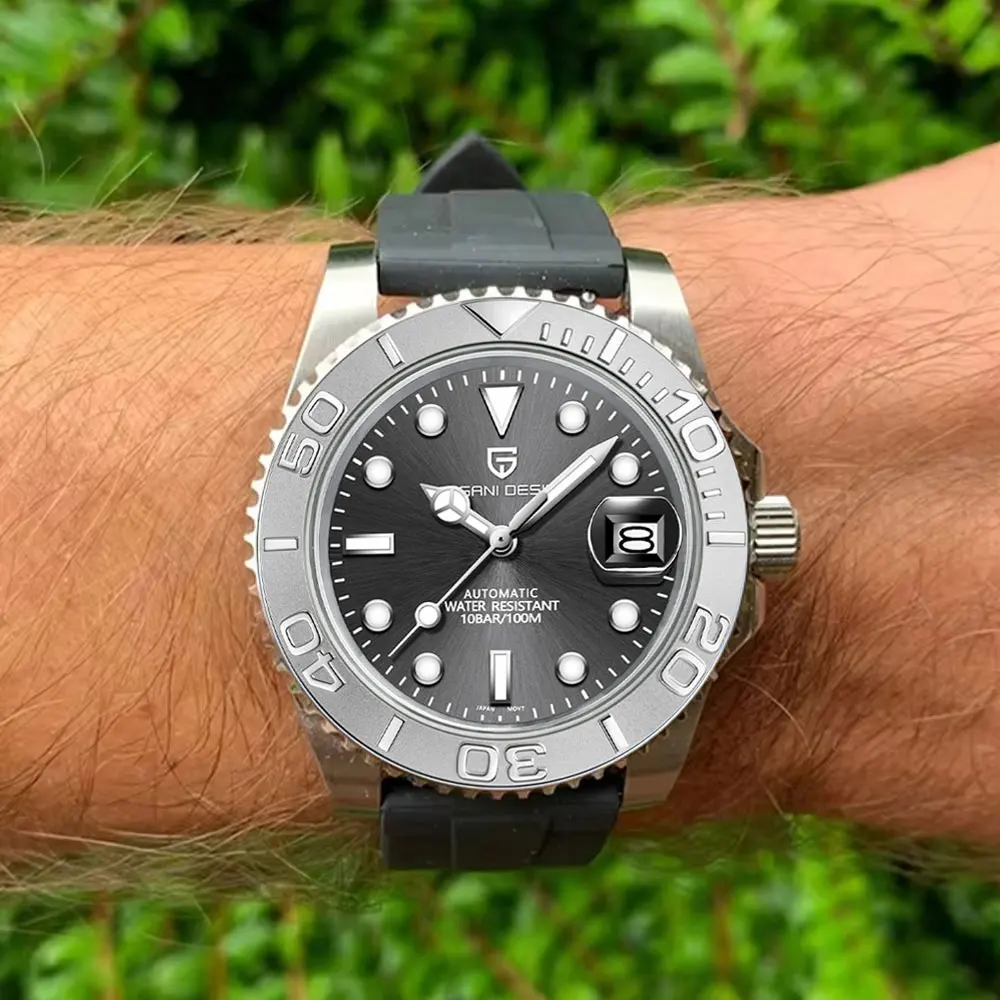 PAGANI DESIGN العلامة التجارية الأعلى ساعة رجالي كلاسيكية فاخرة 40 مللي متر ساعة اليد الميكانيكية السيراميك الحافة مقاوم للماء ساعات أوتوماتيكية للرجال #3