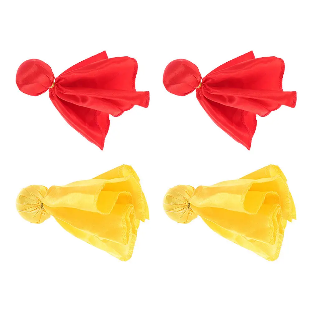 

4Pcs Soccer Penalty Flags Professional Nylon Tossing Flags Lightweight Football Referee Penalty Props Bright Color