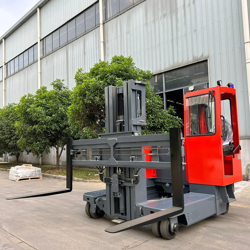 Four Directional Omnidirectional Forklift Electric 4m Lifting Height Side Loading Forklift for Small Warehouse Long Material