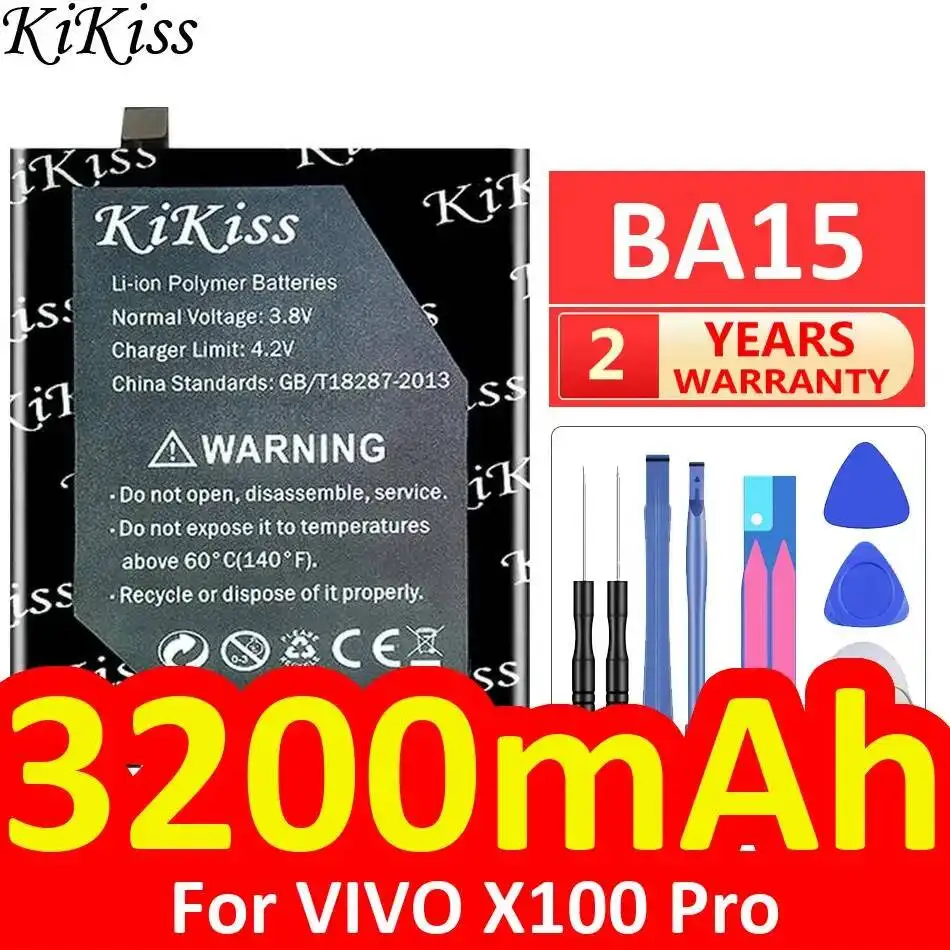 

For Vivo X100 Pro Stable BA15 3200Mah Safe Mobile Phone Battery