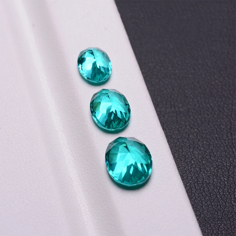 Paraiba-Labor-Saphir in Trillionenform mit VVS1-Zertifikat, Großhandelsdiamant für DIY-Anhänger, Schmuckherstellungsmaterialien, Edelstein – Detail 5