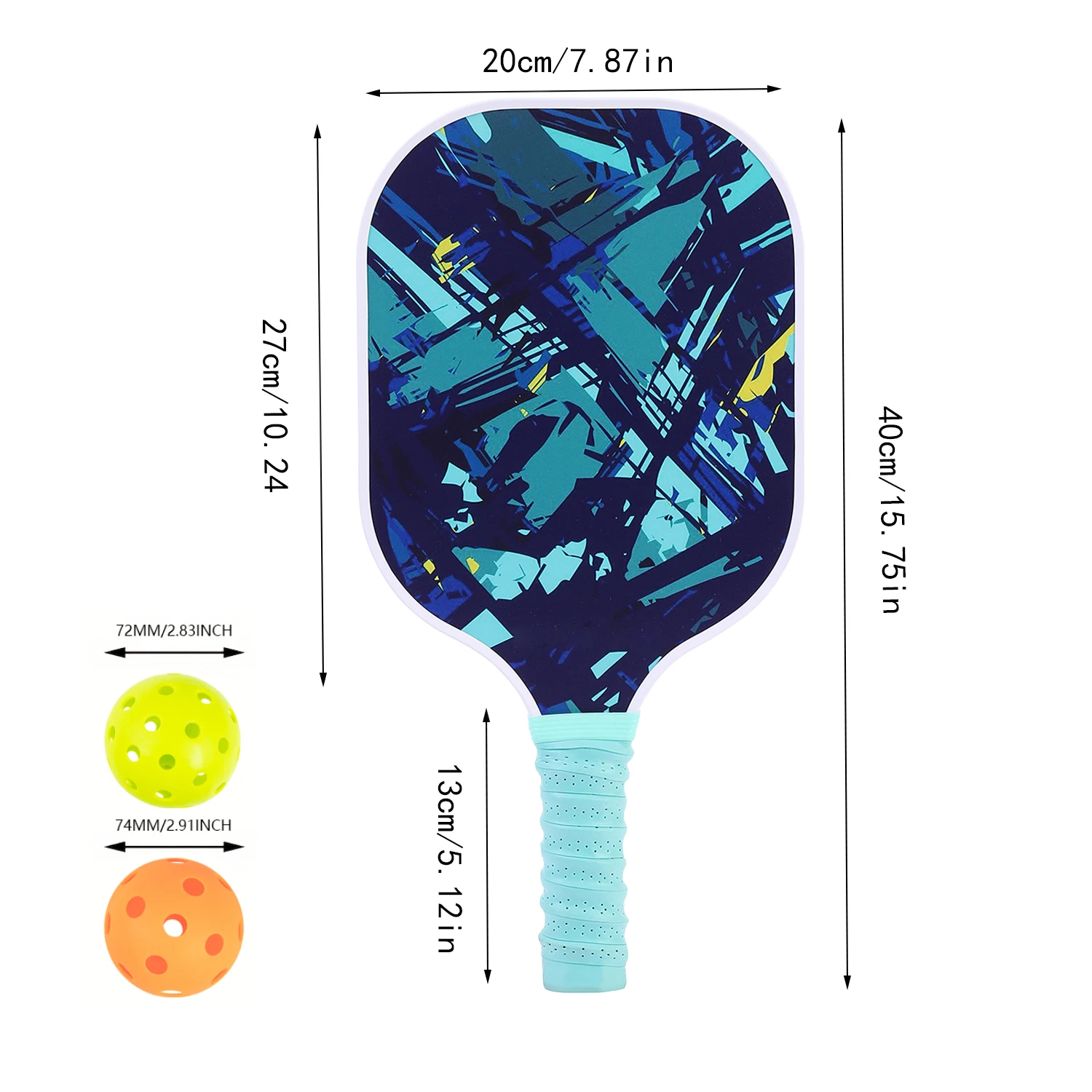 Pickleball-paleta de fibra de carbono aprobada por USAPA, juego de deportes al aire libre, raqueta de tenis de playa, pelota de grillo