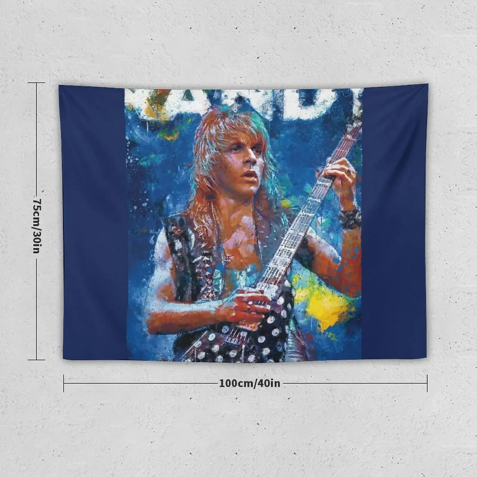 Randy Rhoads print Tapestry Home And Comfort Decor Outdoor Decoration Anime Decor Room Decorations Aesthetic Tapestry