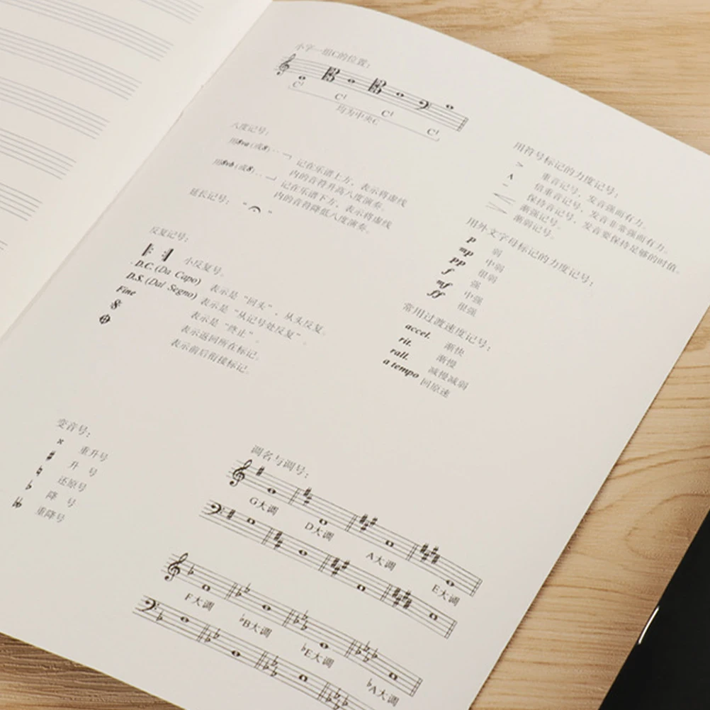 

3 Pcs Major Music Score Exercise Book Staff Notebooks Composition Paper Manuscript