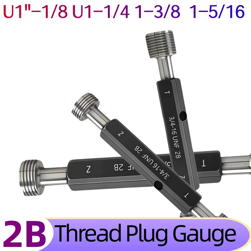 1PCS Steel Precision Measurement Tool Thread Plug Gauge 2B U1