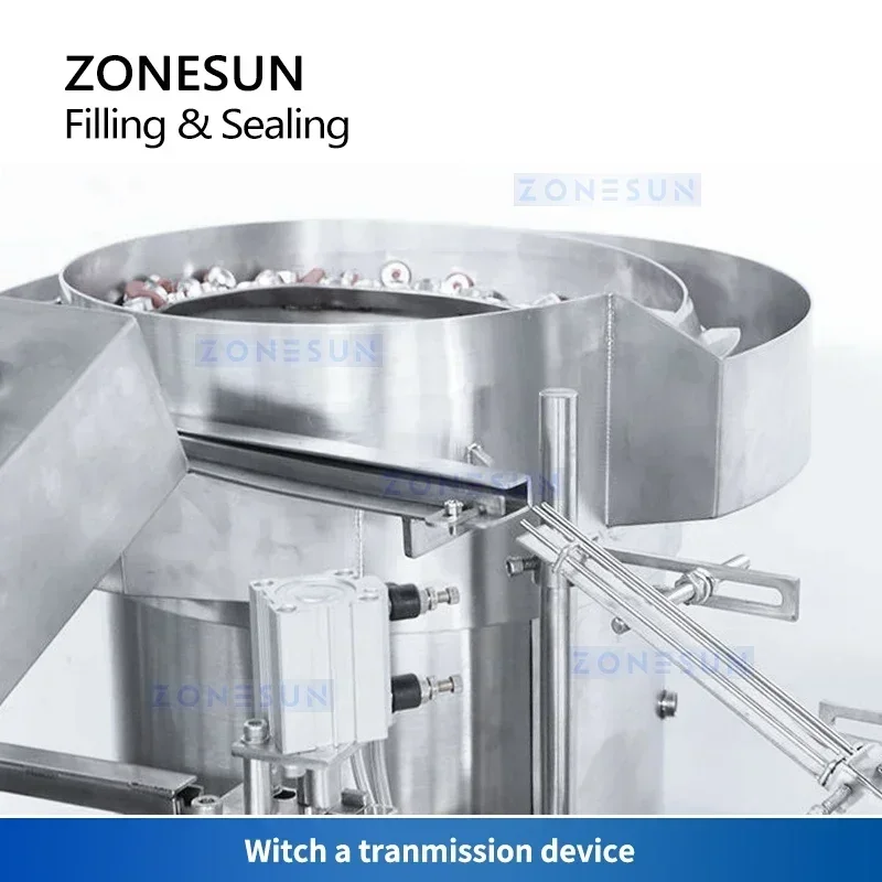 ZONESUN Macchina automatica per il riempimento e il tappatura di liquidi per bevande con fiale cosmetico di olio essenziale per bottiglie personalizzate ZS-PB450