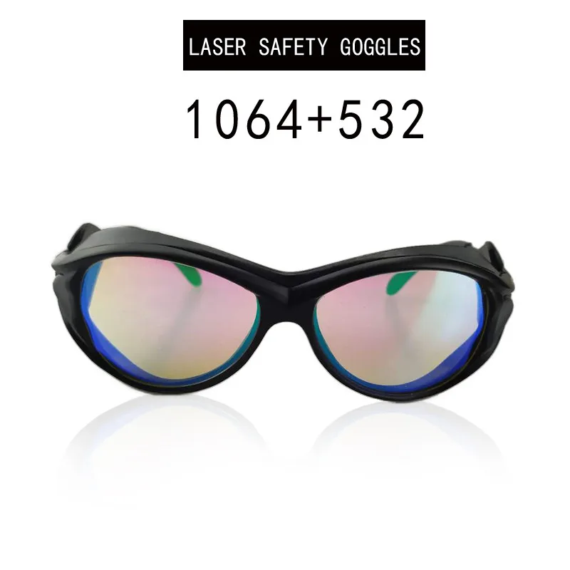 1064+532nm OD6+ Safety Goggles Protective Shield Eyewear Reflective Glasses For Laser Machine