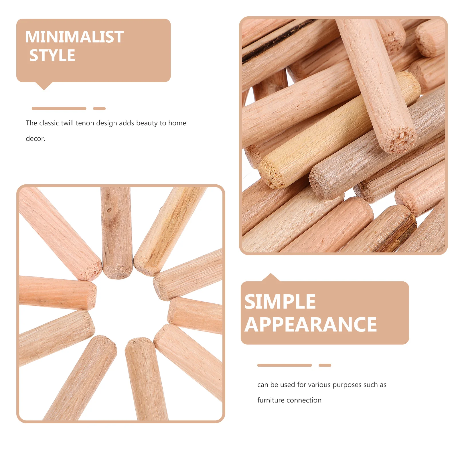 200 قطعة المسامير الخشبية الخشب دبوس ل المفاصل الأثاث Crafts بها بنفسك الحرف المقابس الخشبية ثقوب المسمار لم تنته الخشب نجار الأجهزة #5