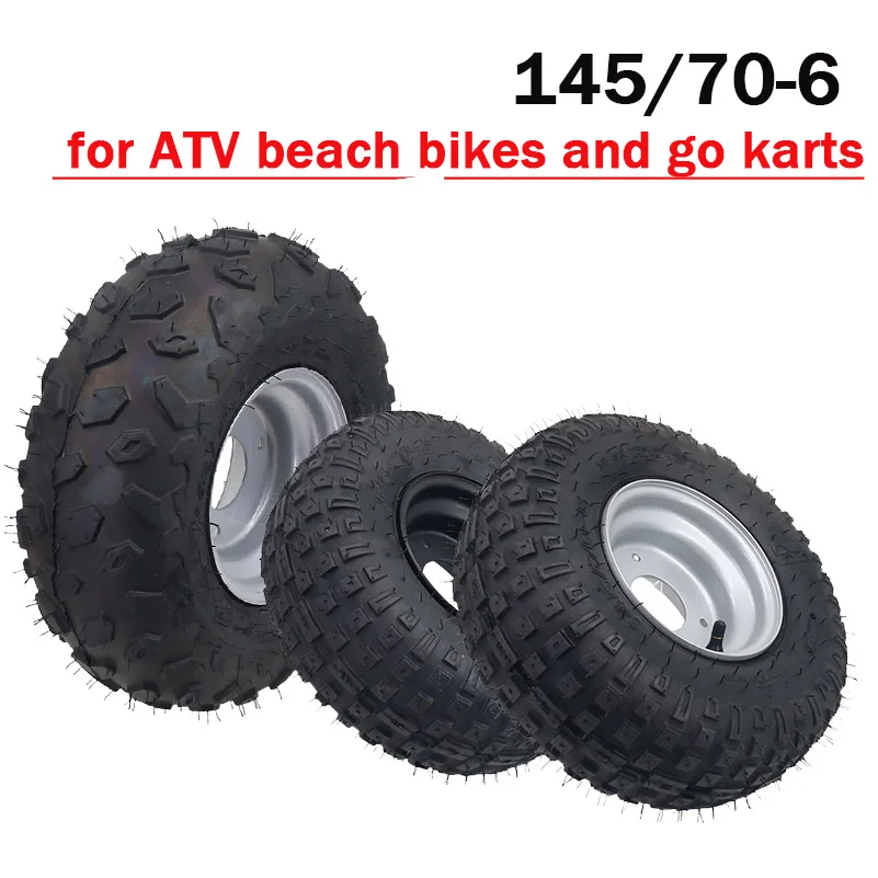 

145/70-6 Off Road Wheel Tire Fit For 49cc 50cc 110cc Electric ATV Scooter Buggy Go kart Bike Vehicle Parts
