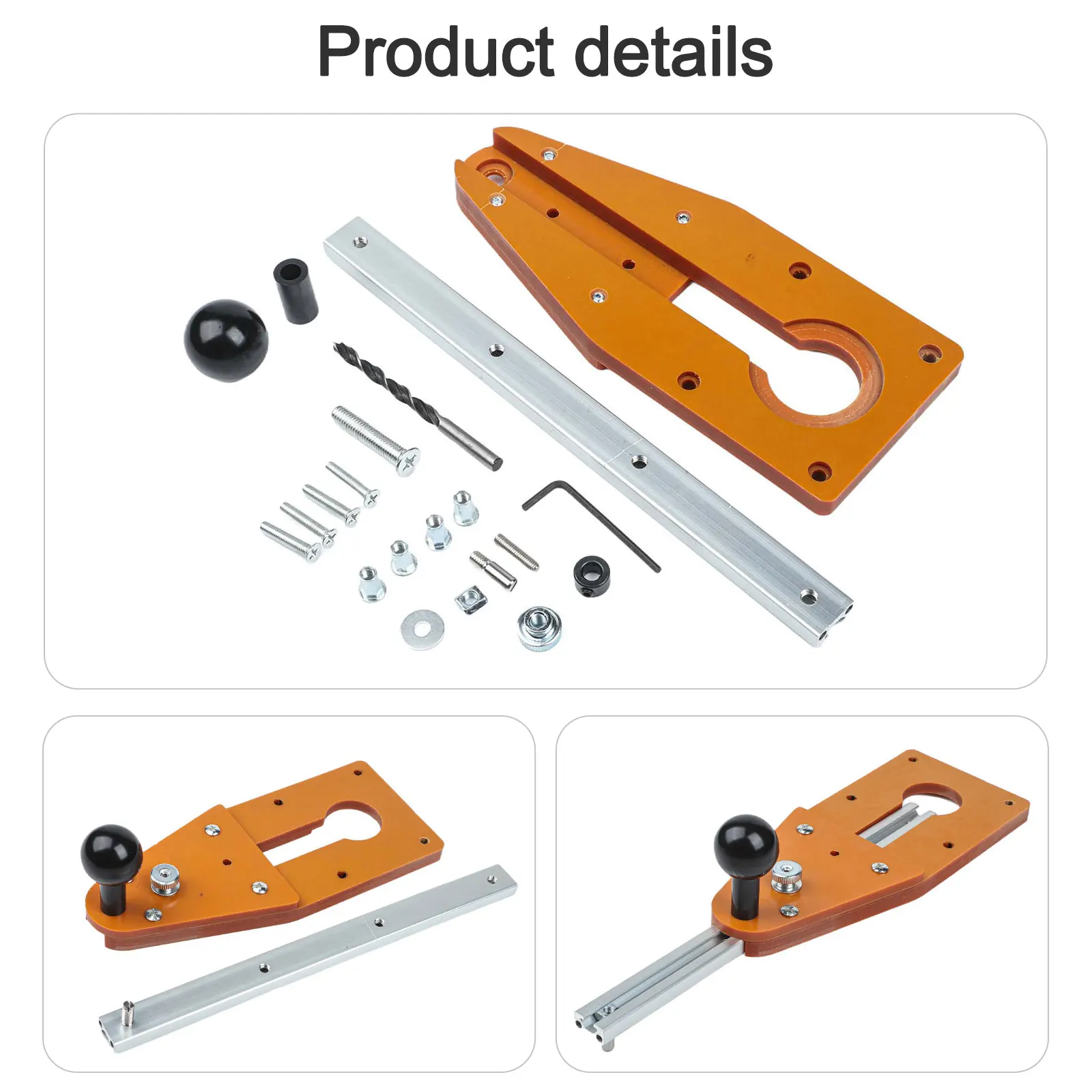Versatile Power Tool For Carpentry Wood Router Detachable Design 215*89mm 8.46*3.50in Woodworking Tool Curved Cutting Paths