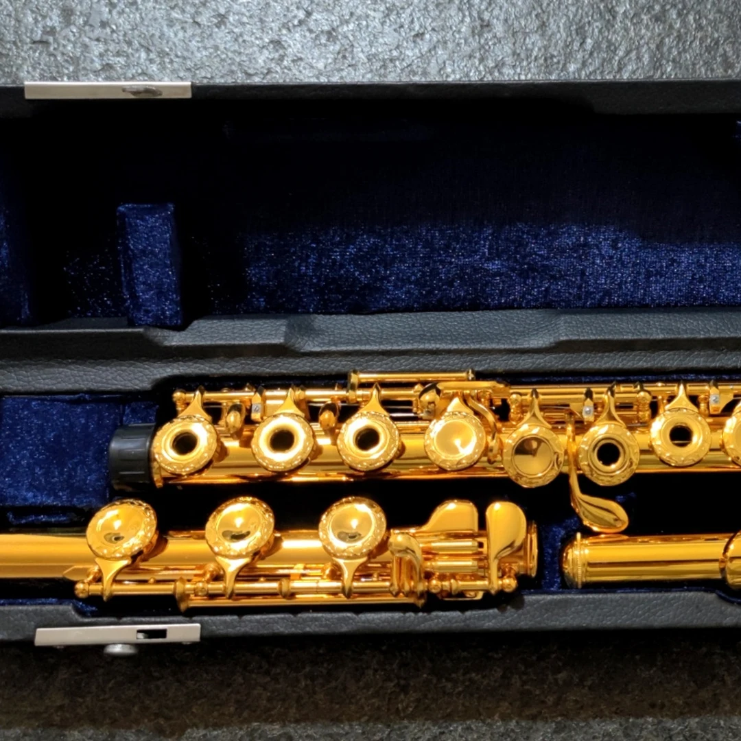 muramatsu EX880 Flute 17 Opening Hole C Key Flute Gilded carving Musical Instruments With Case Accessories