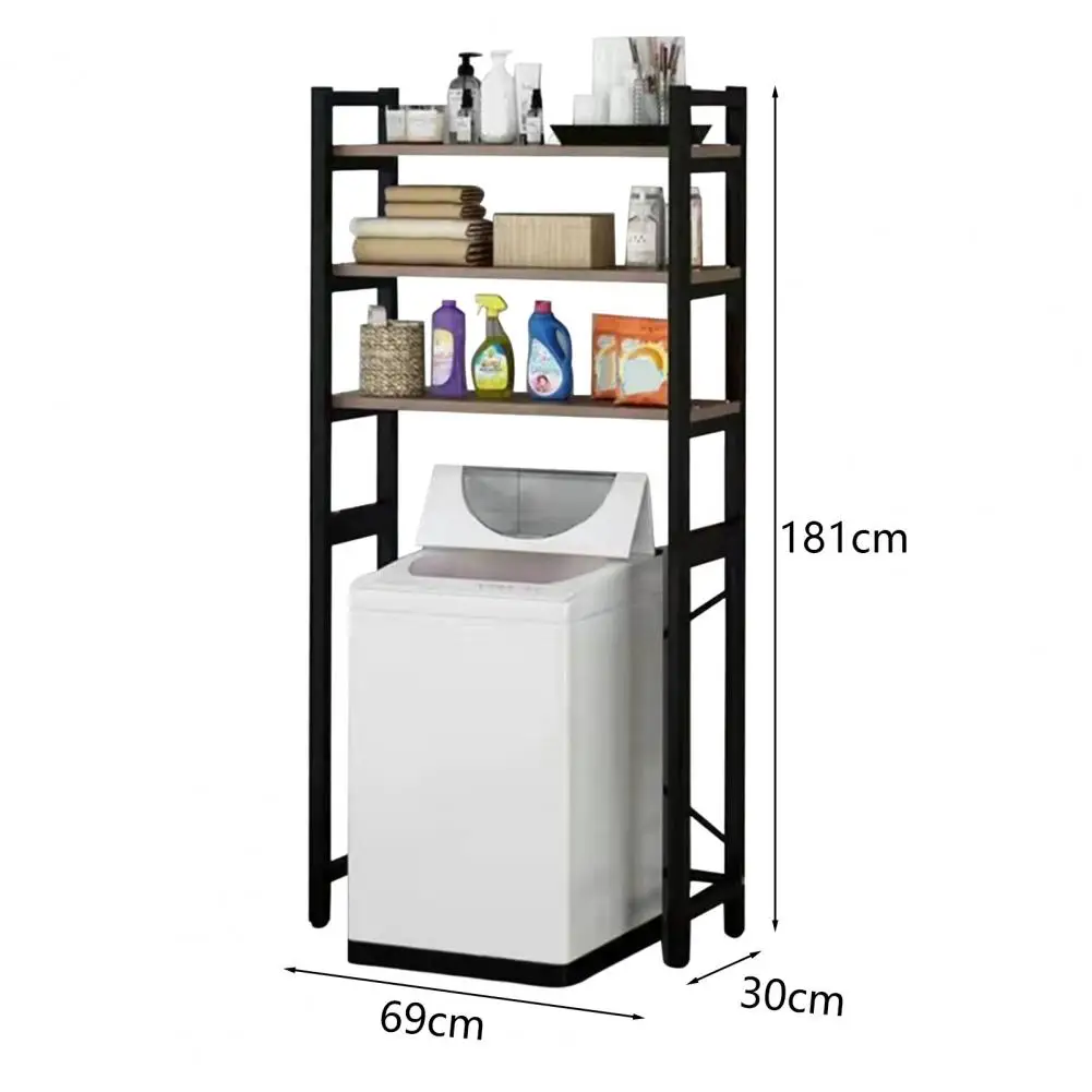 1 Set Toilet Storage Rack Freestanding Multi-layer Space-saving Bathroom Sundries Sundries Organizer Household Supplies