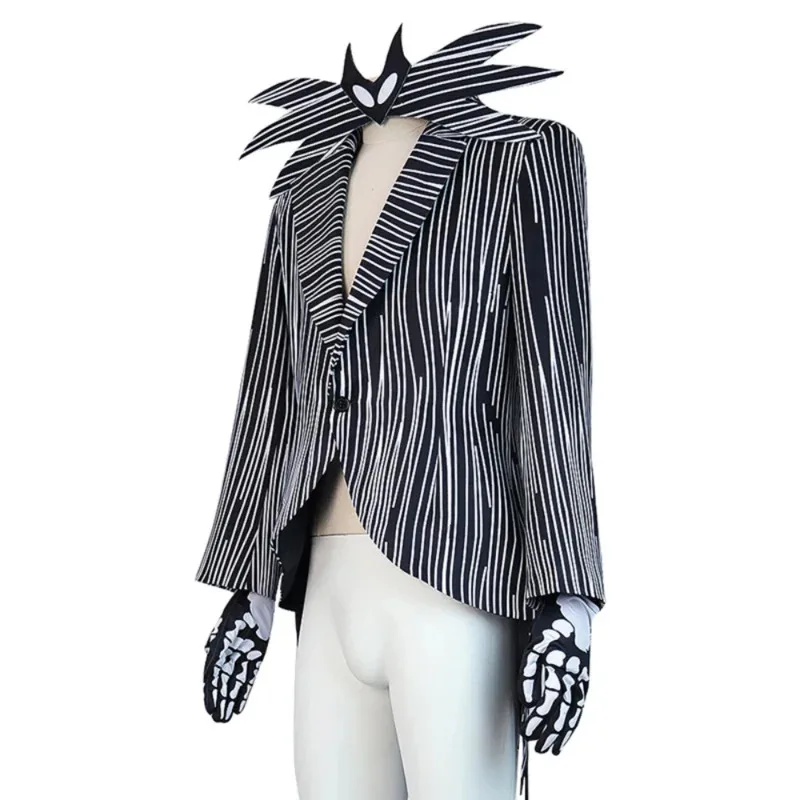 أى الدب البيت 002 فيلم كابوس جاك تأثيري حلي عيد الميلاد الرعب الهيكل العظمي شريط موحد الهيكل العظمي الزي HWAT99 ★ ★