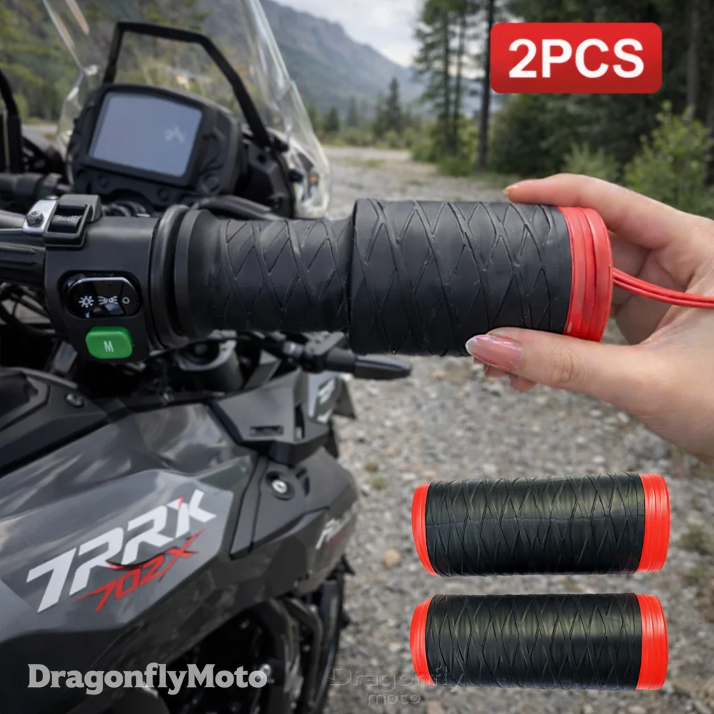 

Motorcycle Silicone Handlebar Cover For Benelli TRK702X TRK 702 X Trk 702x Self Shrinking Non-Slip Motorcycles Grip Covers