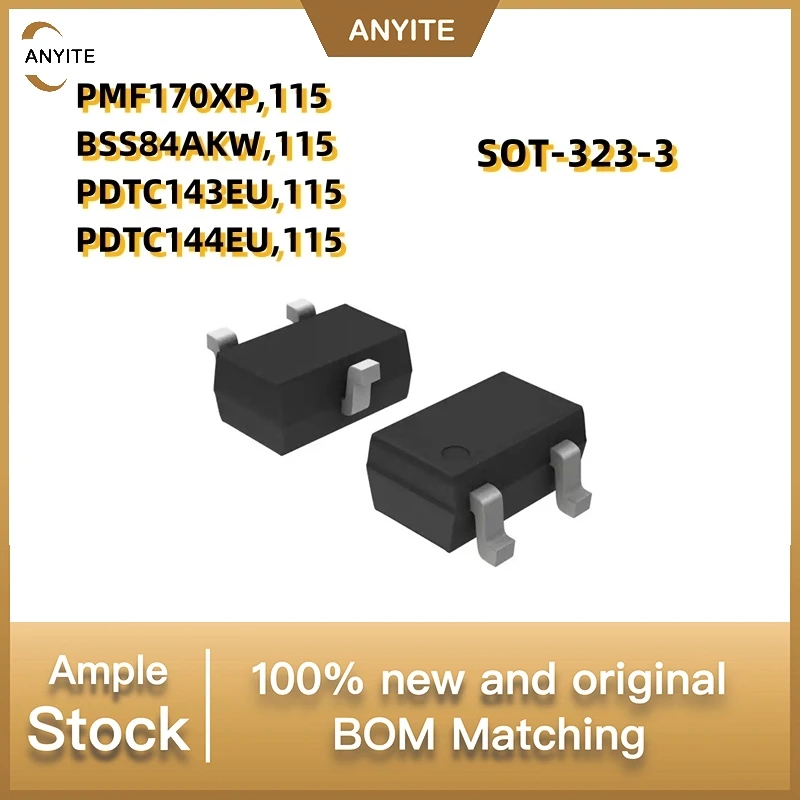 NEW 50PCS/lot  PMF170XP,115 F170XP  BSS84AKW,115   PDTC143EU,115 TC143   PDTC144EU,115 TC144   SOT-323-3