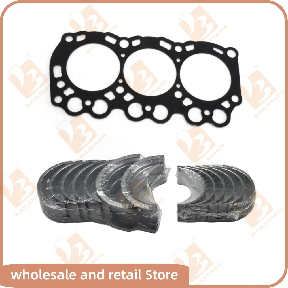 

For Mitsubishi L3E Cylinder Head Gasket Crankshaft Main Bearing Con Rod Bearing Overhaul Rebuild Kit Engine Spare Parts