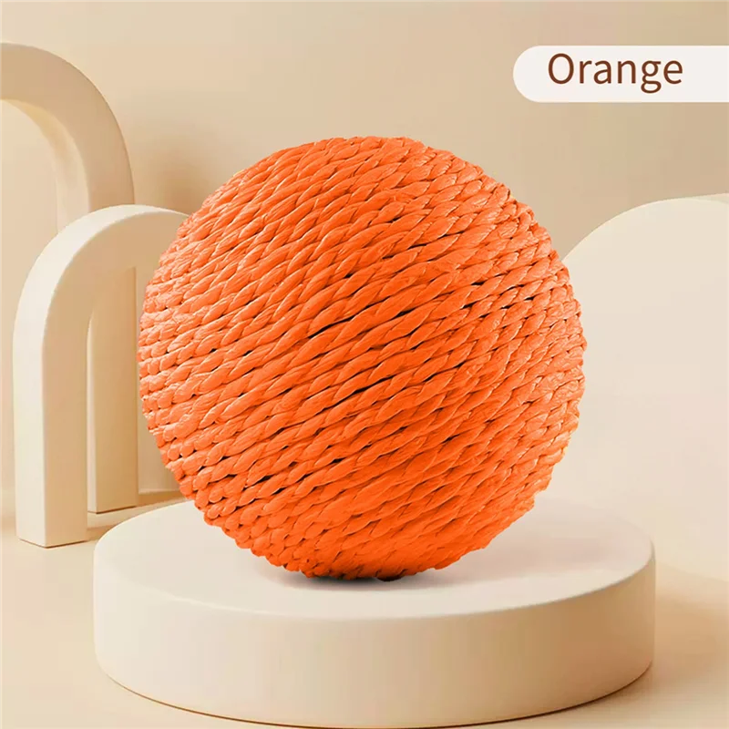 A93Z السبر التفاعلية السيزال القط خدش الكرة 10 سنتيمتر ل هريرة تنظيف الأسنان مكافحة لدغة مستلزمات الحيوانات الأليفة #6