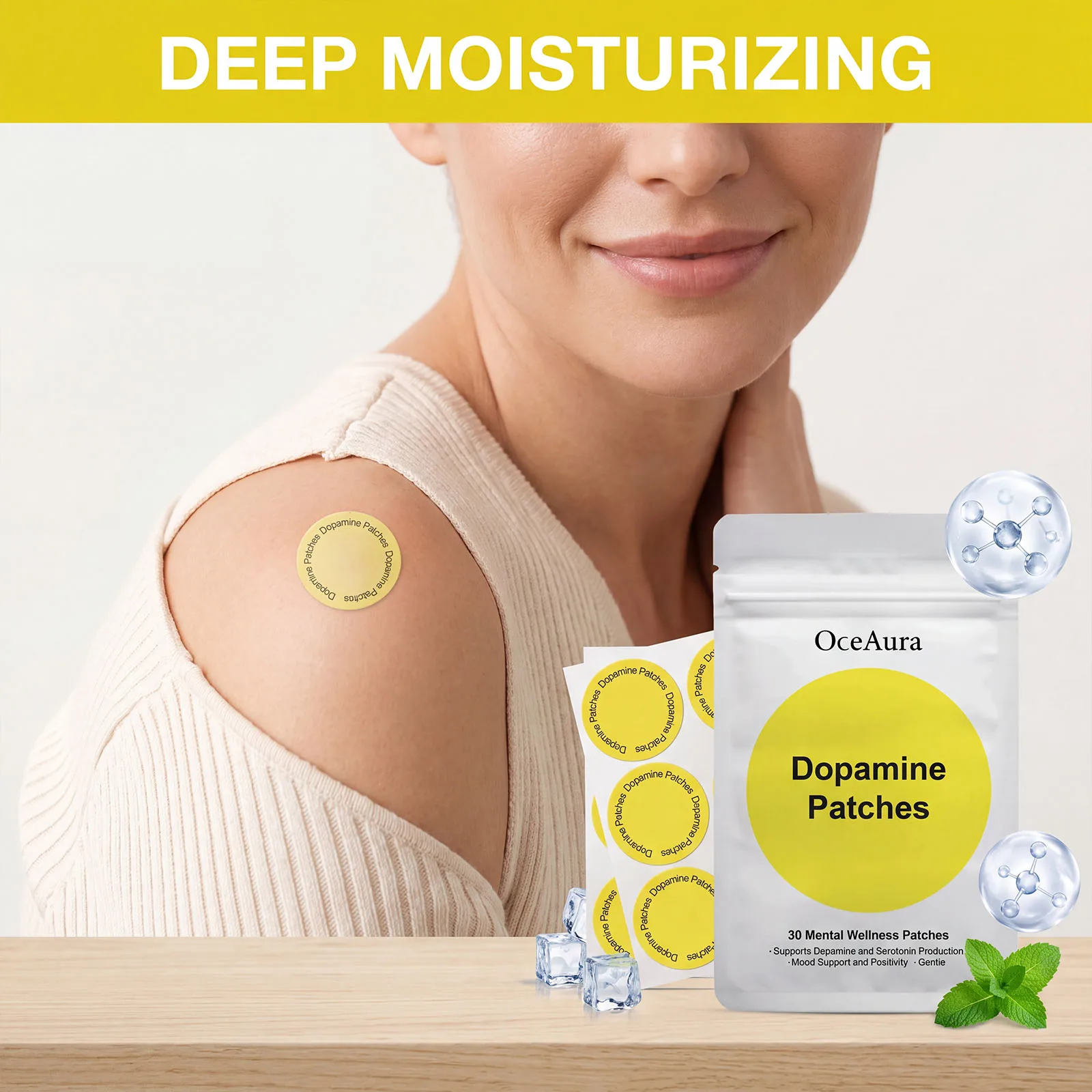Body Care Patch Hydrating Nourishing Moisturizing Arm Shoulder Comfortable Patches Daily Gentle Skin Care Portable Mini Size