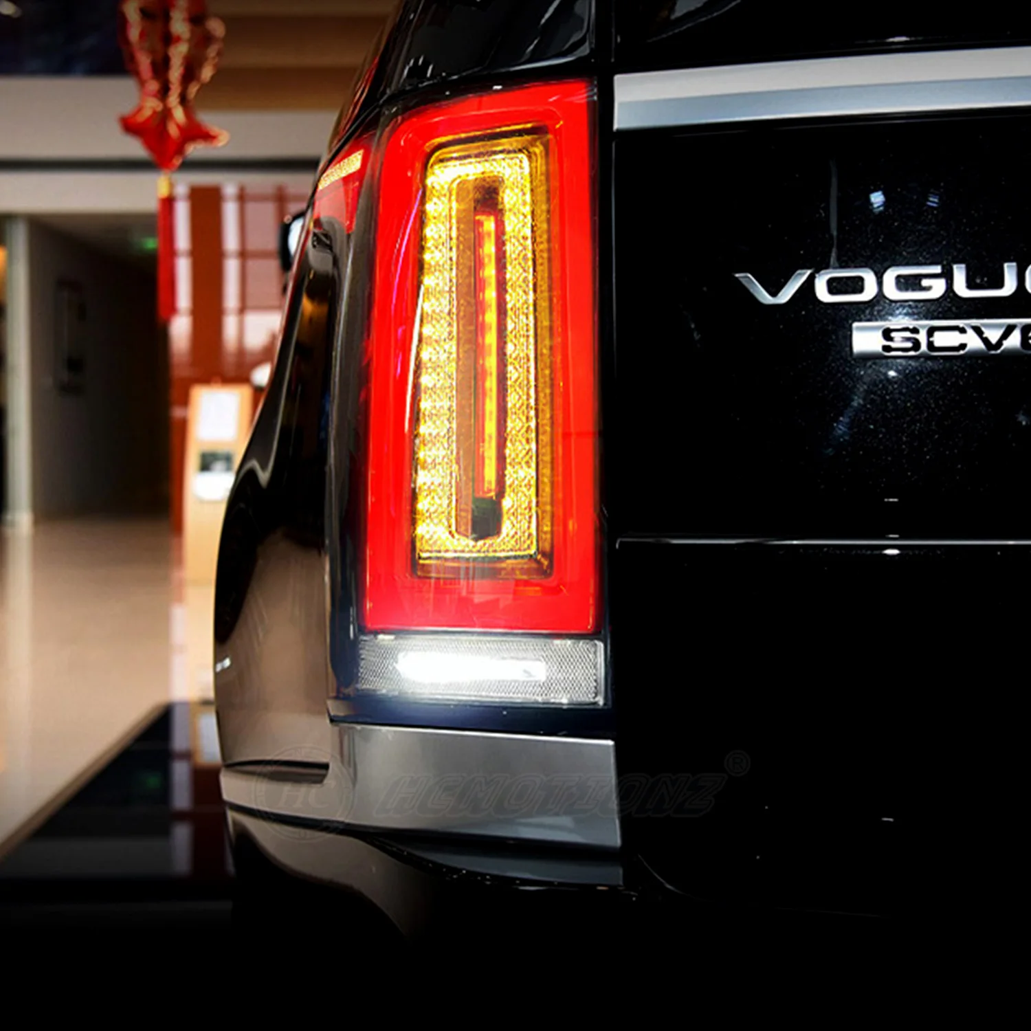 HCMOTIONZ LED Tail Lights For Range Rover 2012-2021 4th Start UP Animation DRL Car Back Rear Lamps Assembly Accessories