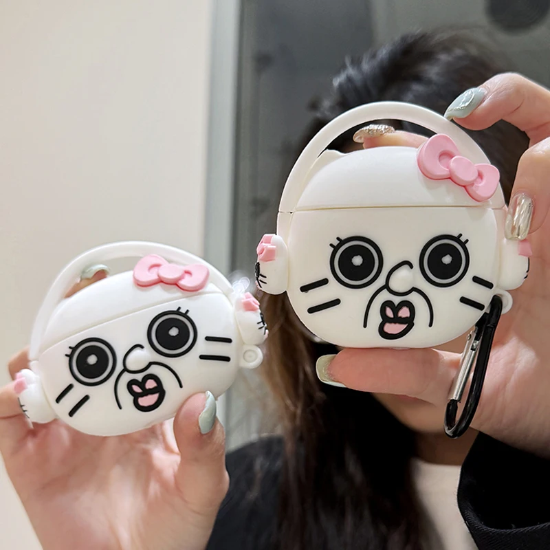 

MINISO Sanrio Cartoon Earphone Silicone Case For Airpods 3 2 1 Cover Headset Cases For Airpods Pro 2 Protective Cover Funda