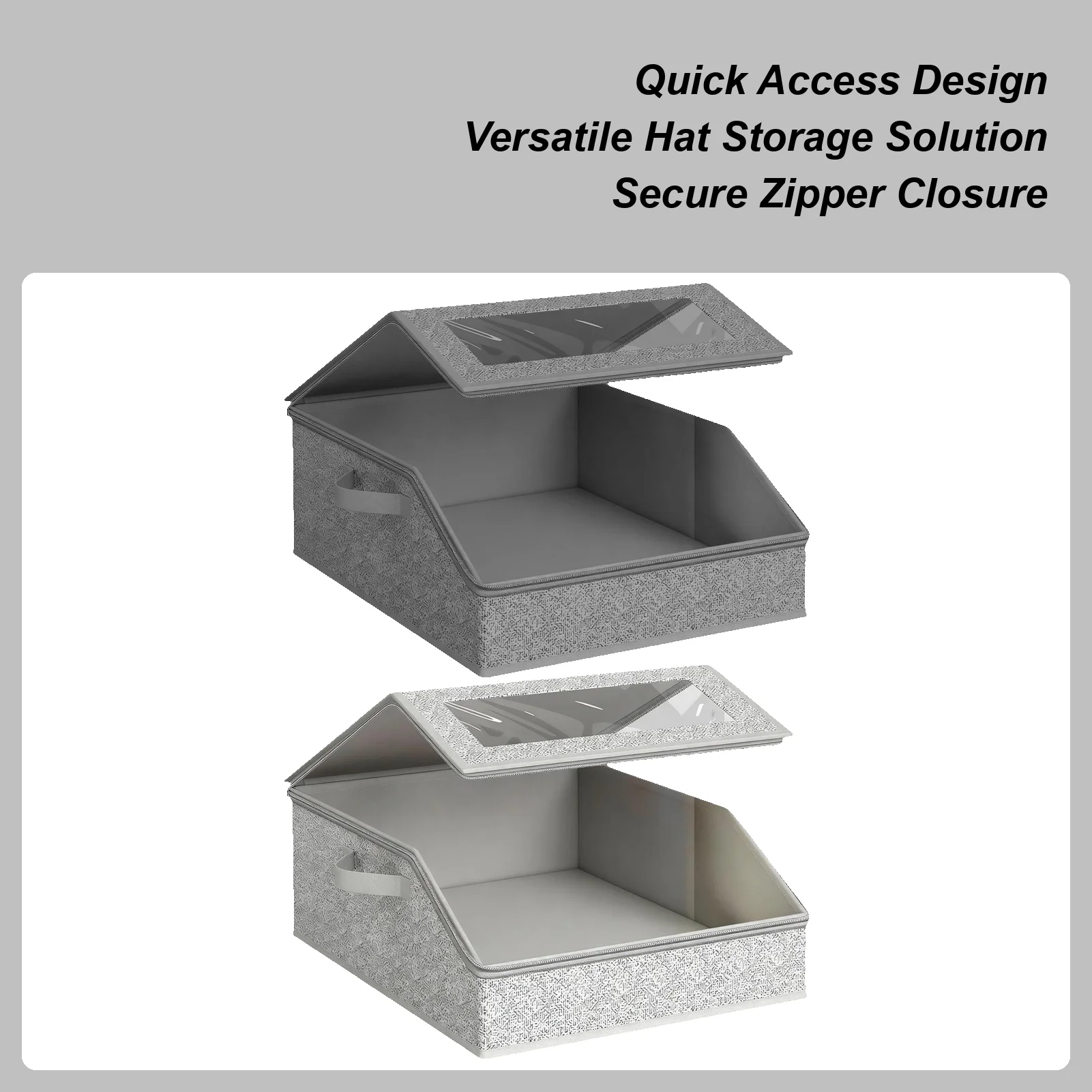 

Ящик для хранения бейсбольных кепок, органайзер для шляп, прозрачное окно, толстый картонный контейнер с 2 ручками, хранилище до 24 шляп