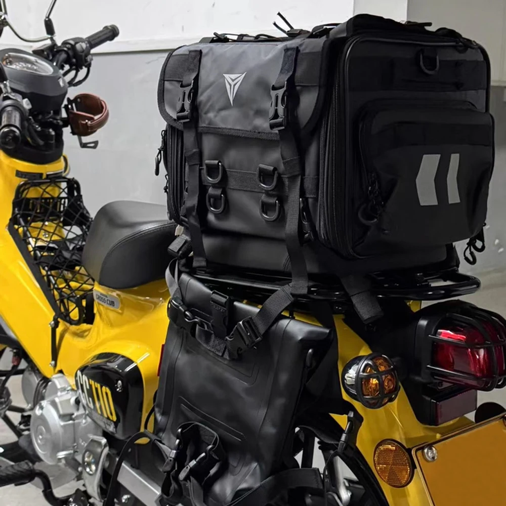 

Для BMW DUCATI Yamaha Honda Kawasaki CFMOTO Benelli Kove мотоциклы хвостовая сумка детали мотоцикла сумки для багажа 40л 60л рюкзак