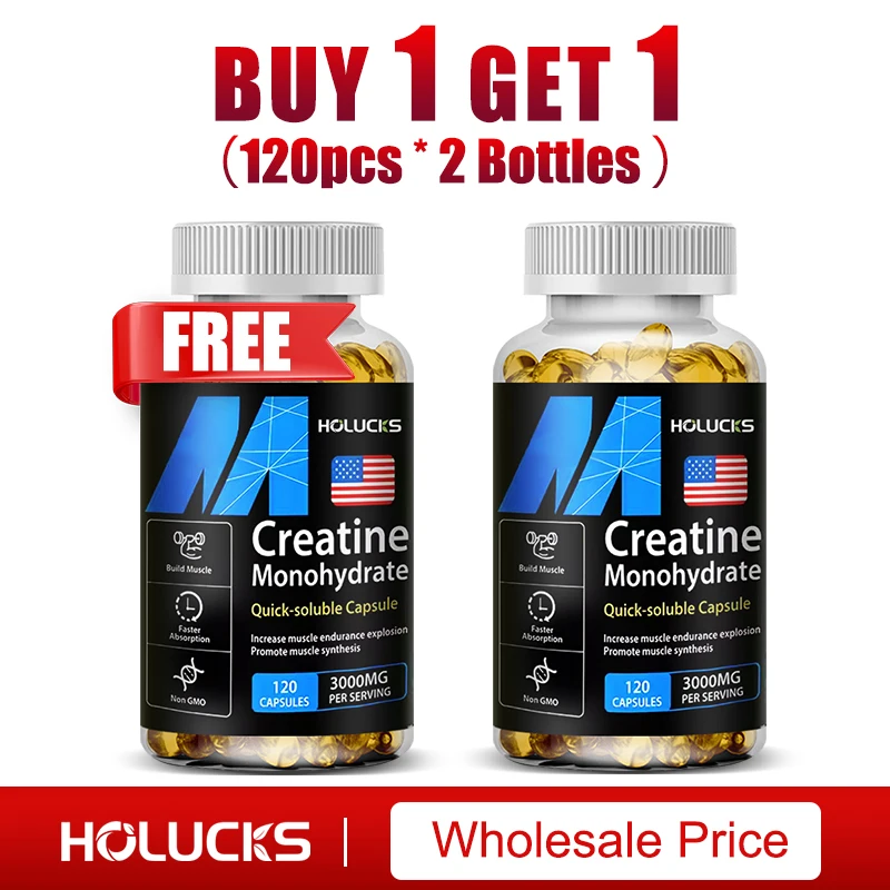 

HOLUCKS Creatine Monohydrate Supplement, Boost Energy, Support Muscle Mass, Improve Performance, for Workout