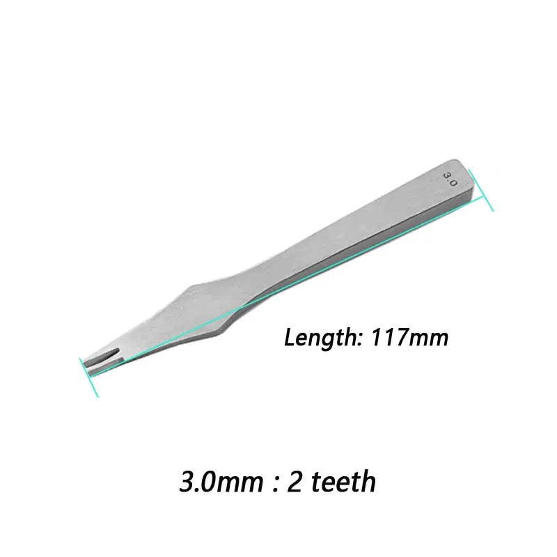 Leather Craft Punches Tool Set Pricking Iron French Chisel with Polished Prongs 2.7/3.0/3.38/3.85mm for Punching Stitching Holes - Image 12