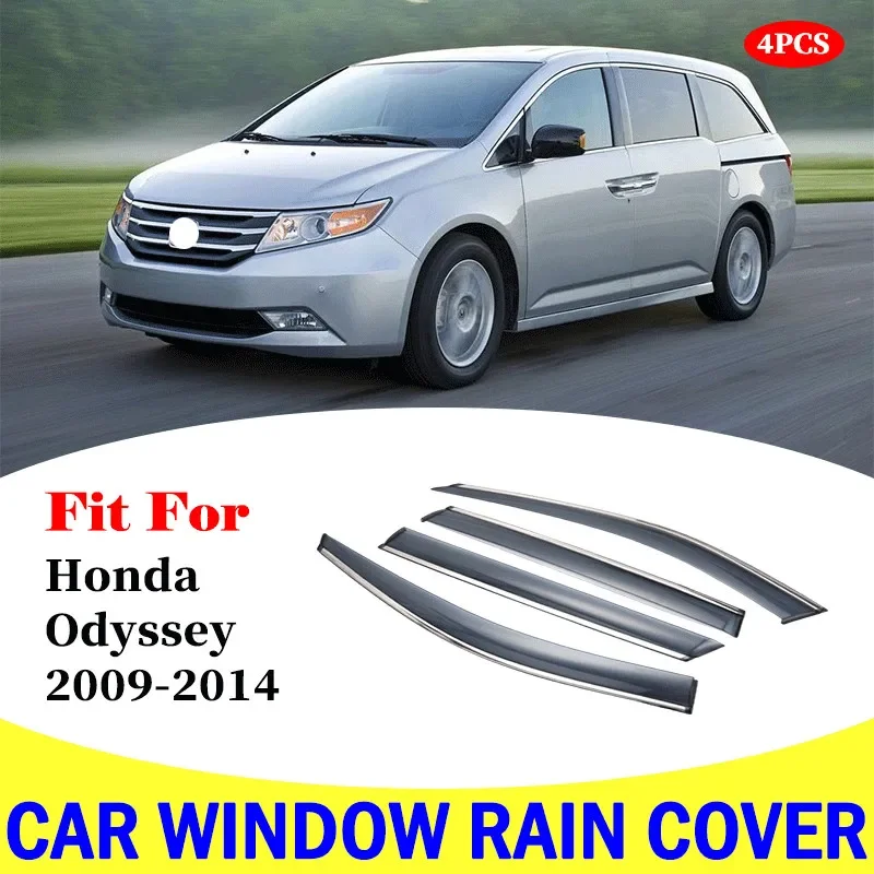 

For Honda Odyssey 2009-2014 window visor car rain shield deflectors awning trim cover exterior car-styling accessories parts