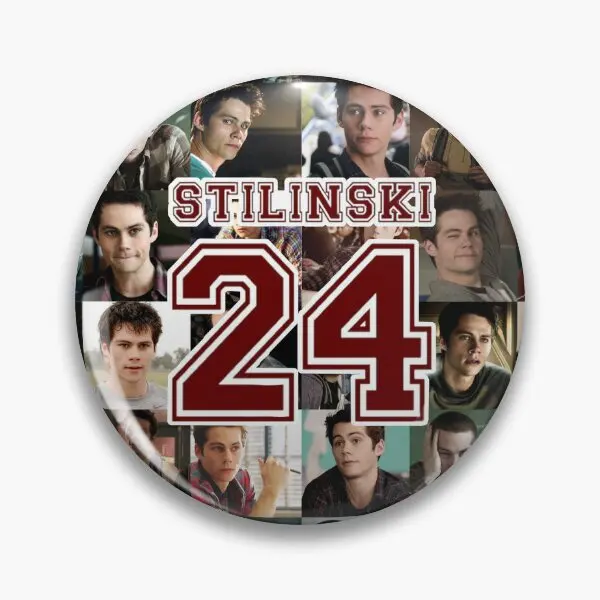 Stilinski 24  Soft Button Pin Brooch Fashion Lover Collar Decor Metal Creative Funny Jewelry Cute Lapel Pin Badge Gift Clothes