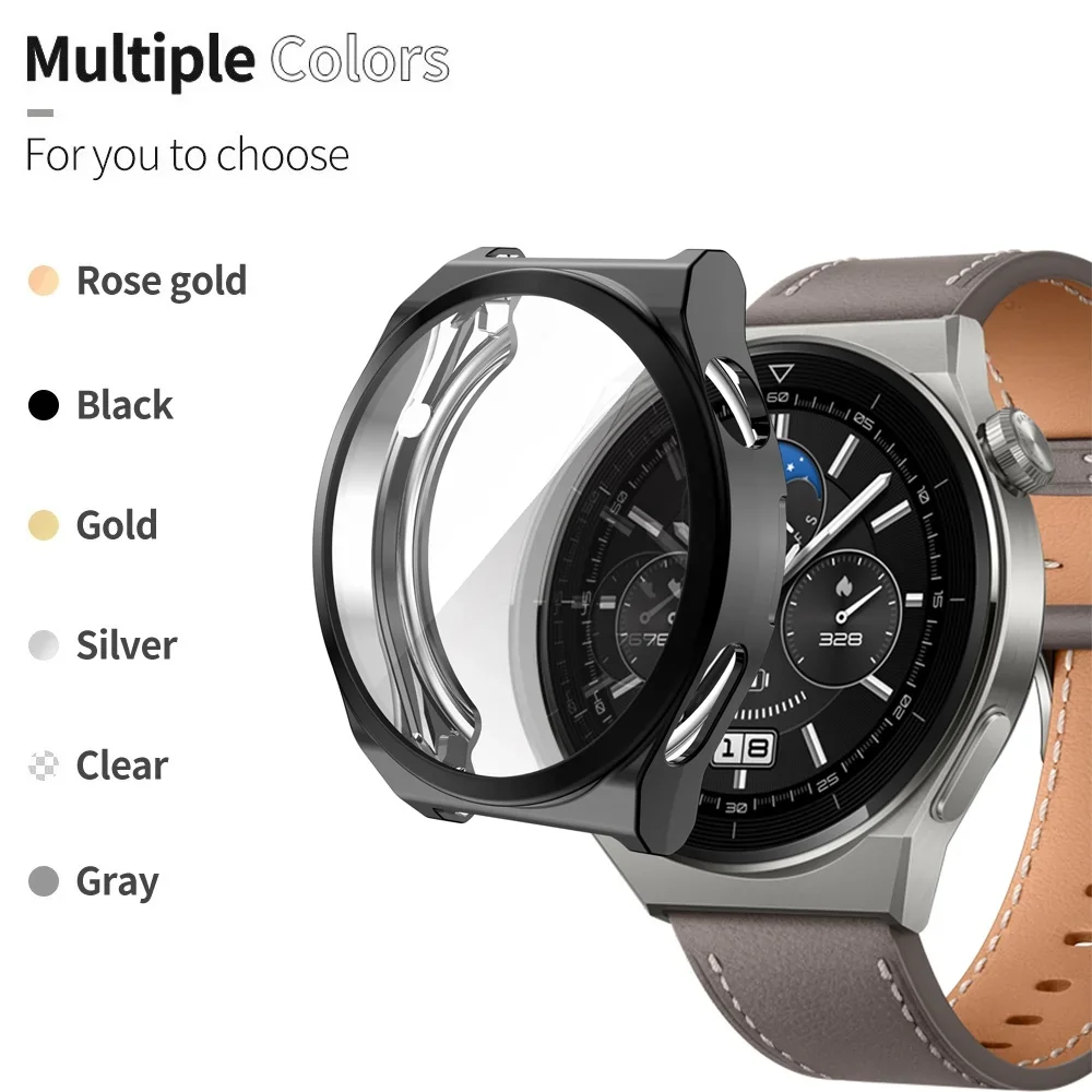Soft TPU Case for Huawei Watch GT 3 SE Pro GT3 Pro 43mm 46mm GT 2 Case Full Case Cover Silicone Protective Sleeve