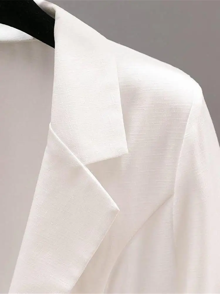 

Cleanfit Korean Sle Seven-Quarter Sve Slim Fit Casual Thin Suit Jaet for Women Spring Summer New Arrival ort Size