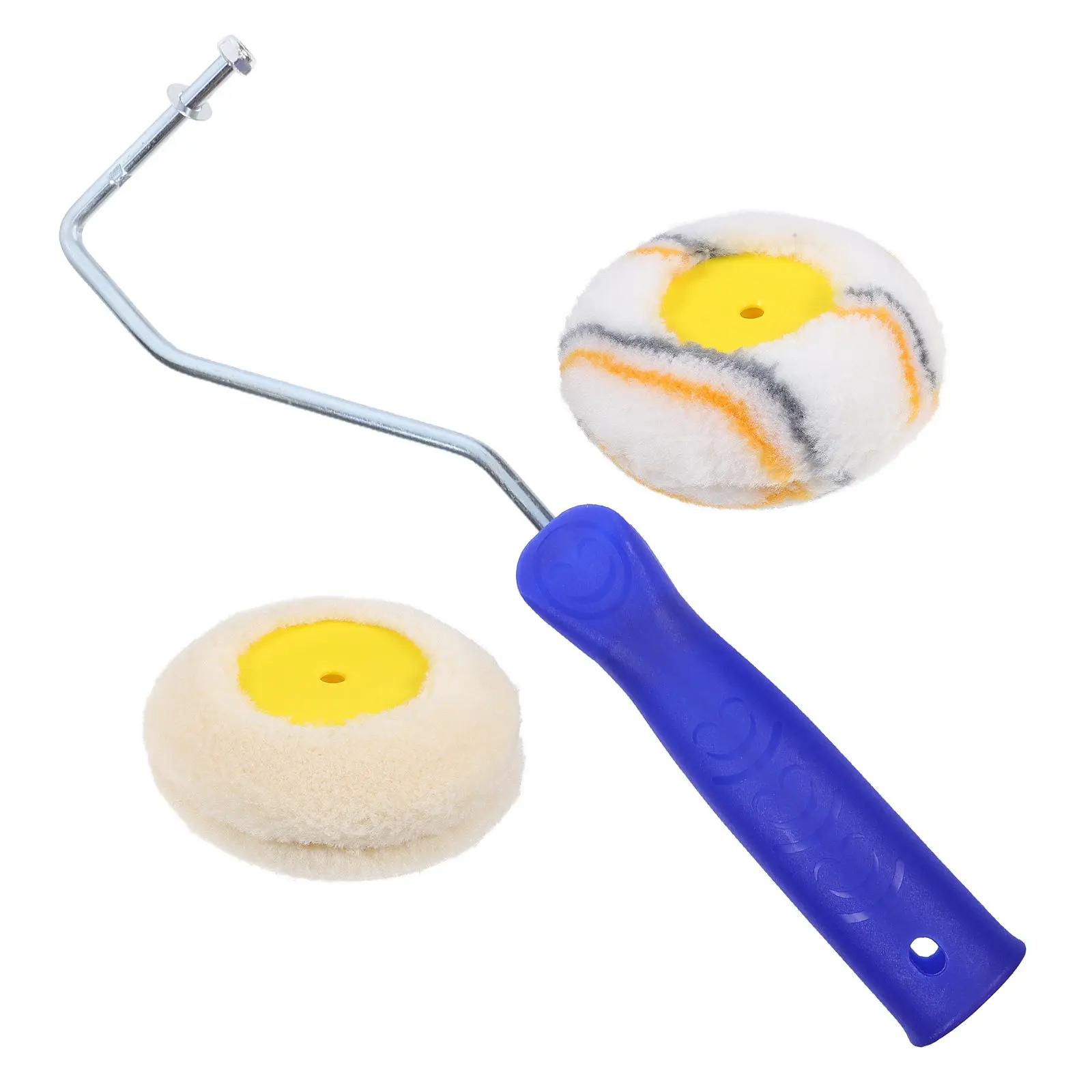 1Set Small Paint Roller Brush Dual Head Corner Painting Tool Portable Wall Roller Paint Supplies for Precise Edges Trim Painting