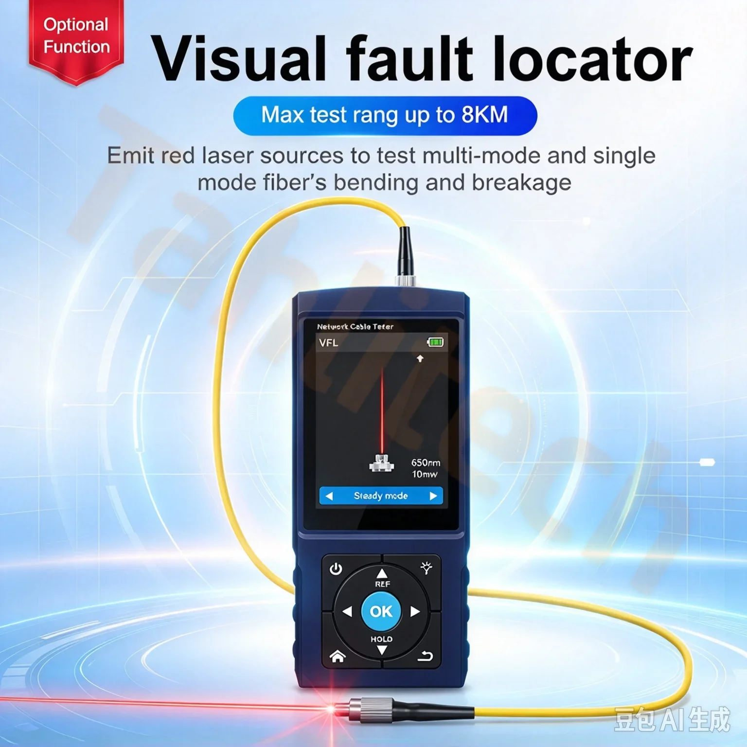 All-in-One Network Cable Testing Tool PoE VFL OPM TDR Level Meter Test IP Search Scan Tracer Network Cable Tester RJ45 Tester