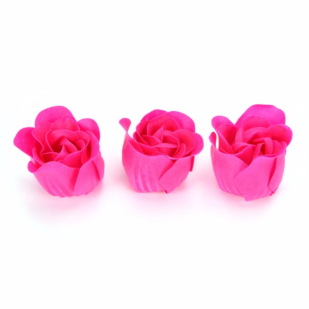 Flower Soap Rose Soap 3Pcs Scented Rose Flower Petal Bath Body Soap Wedding Party Gift Case Christmas Festival Decoration