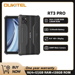 Batteria Oukitel RT3 PRO 5150mAh Display HD da 8