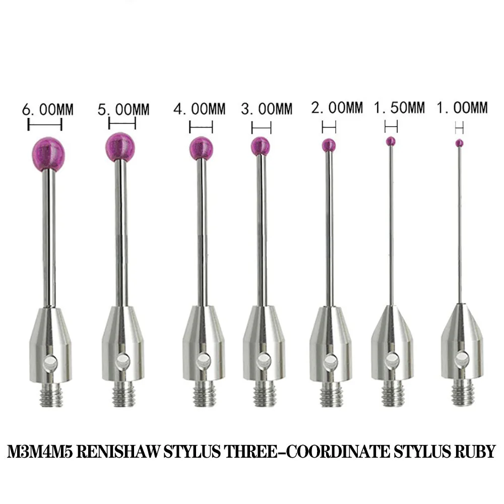 Imagem -03 - Cnc M3m4m5 Renishaw Stylus Estilete de Três Coordenadas Ruby Stylus Sonda Tridimensional Stylus Máquina-ferramenta Sonda