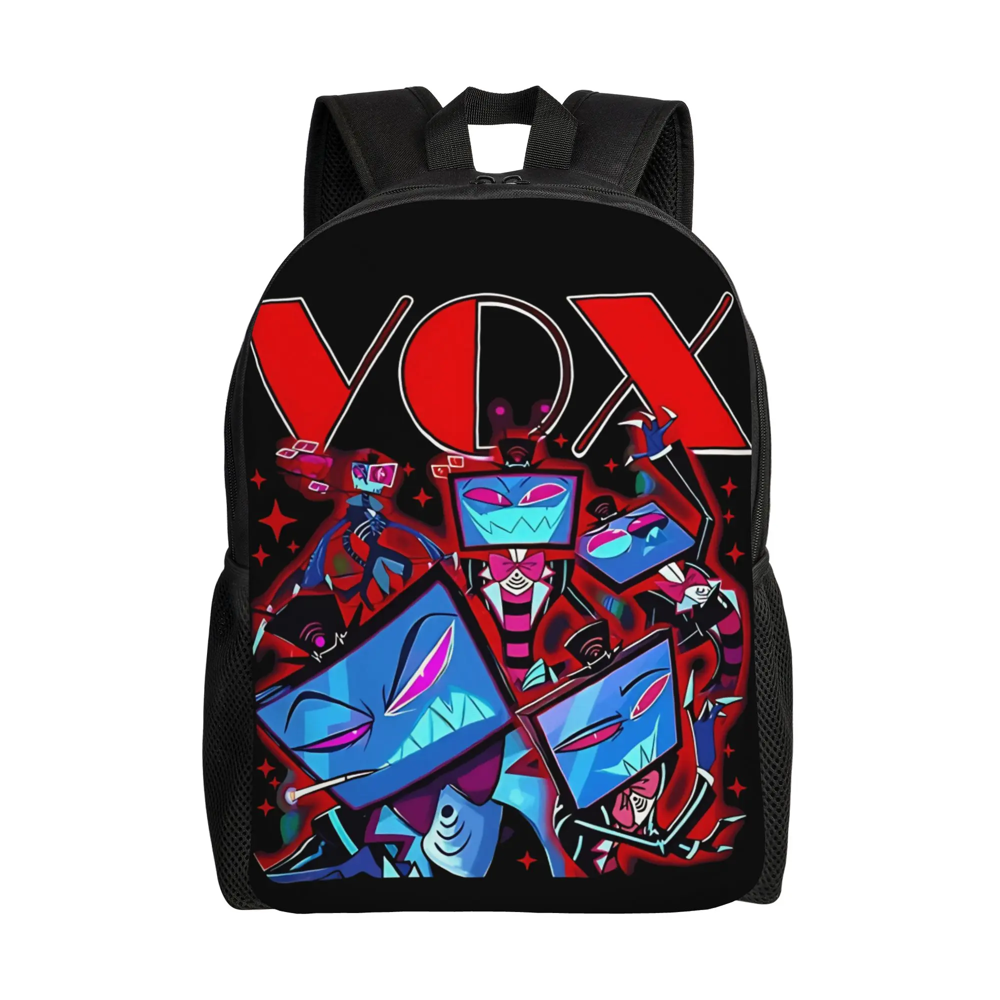 

Рюкзак Vox Demon Tv Head Hazbins Hotels, рюкзаки для тренировок, студенческие сумки для старшей школы с высококачественным принтом, забавный рюкзак