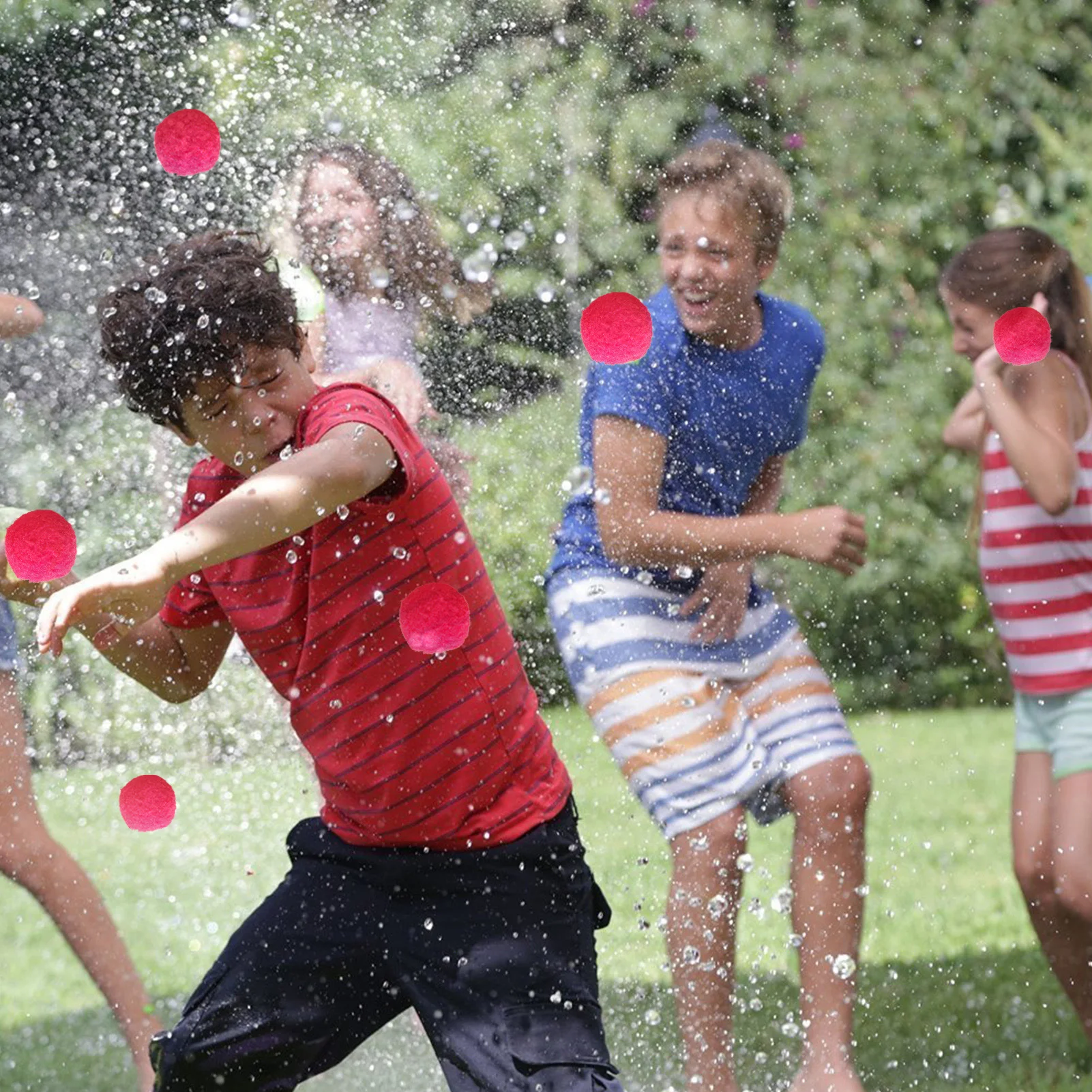 10 pezzi di palline d'acqua riutilizzabili Toss & CatchBall per bambini attività acquatiche all'aperto per bambini palloni da spiaggia per piscina all'aperto