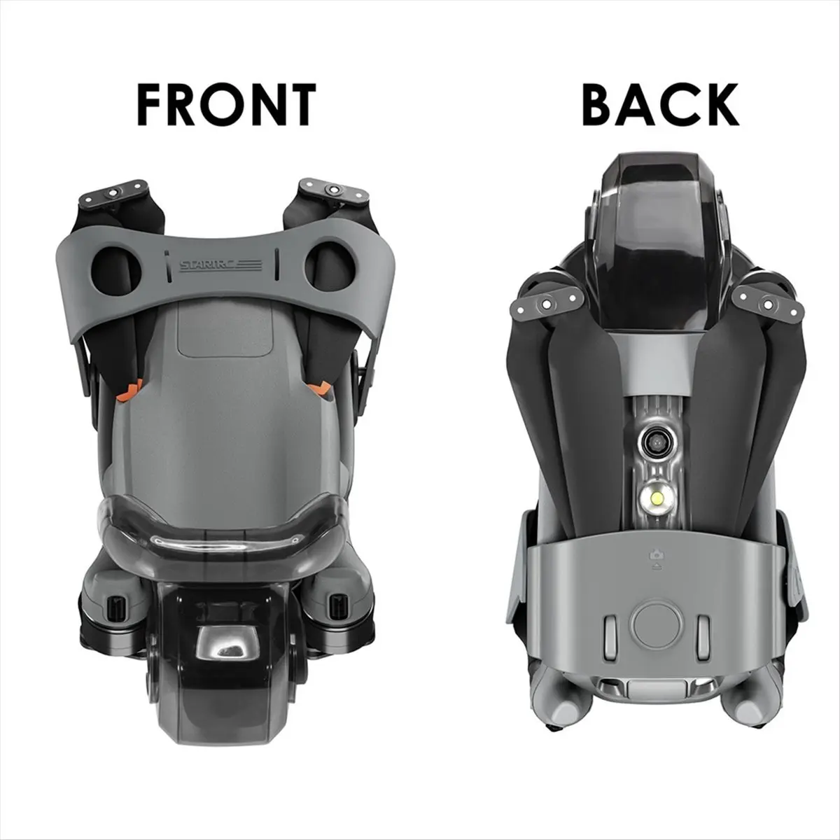 【ELEVATE LIFE】 Propeller Holder Fixator for Air 3 Drone Propeller Protector Fixator Shockproof ABS Base Gray