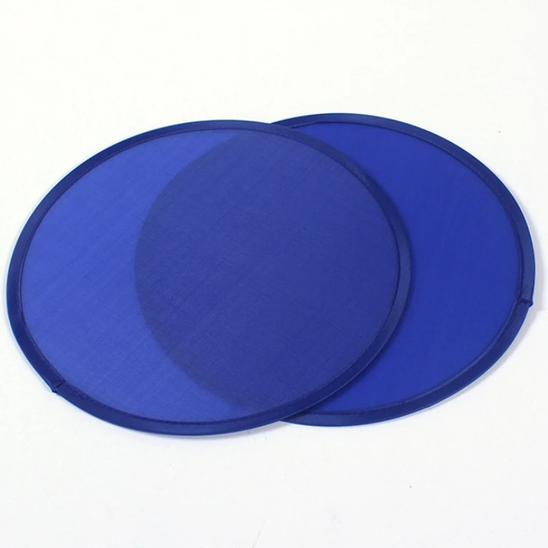 4X Foldable Round Fan-Blue