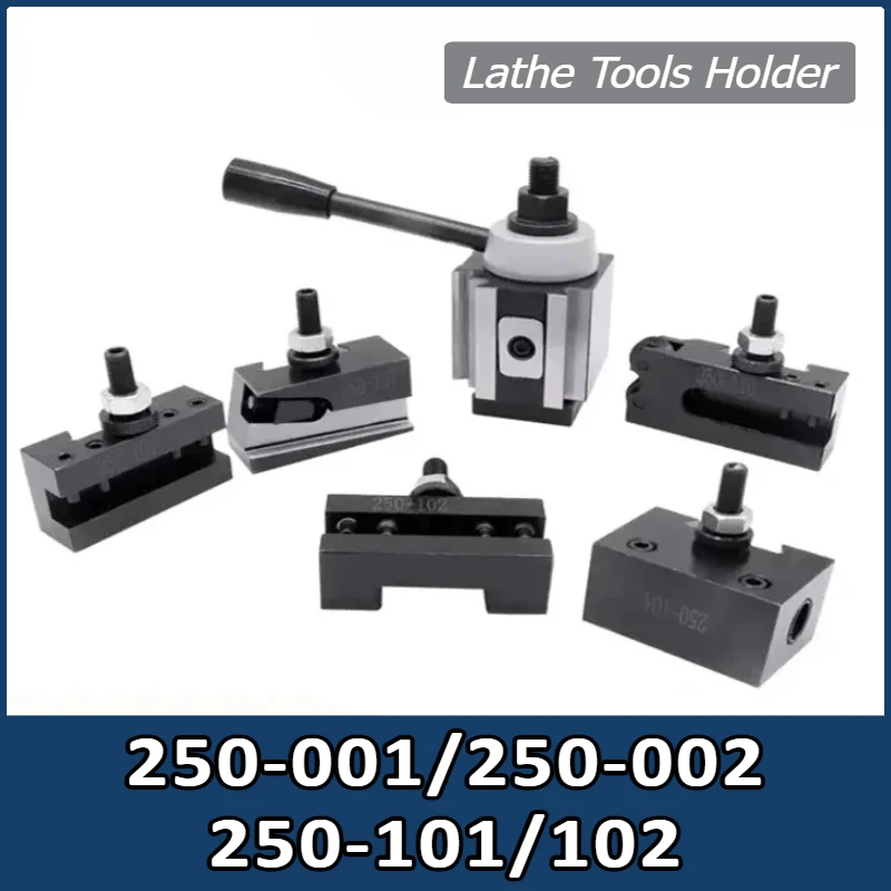 

Lathe Tools Holder 250-001/250-002 250-101/102 American Style Quick Change Lathe Boring and Milling Integrated Five Clamp Tool